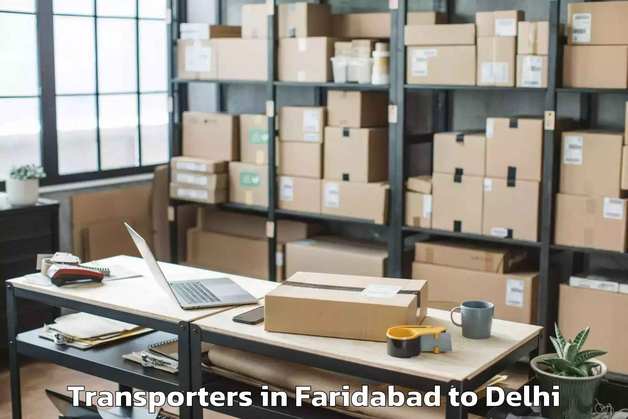 Book Faridabad to Iit Delhi Transporters Online